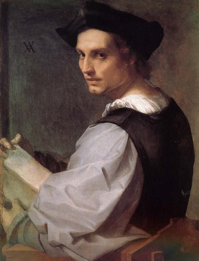 Andrea del Sarto Man portrait